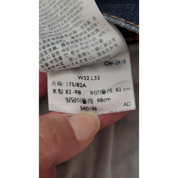 Levis 511 Mens Dark Wash Jeans W32 L32 Slim Fit Denim - Picture 9 of 9